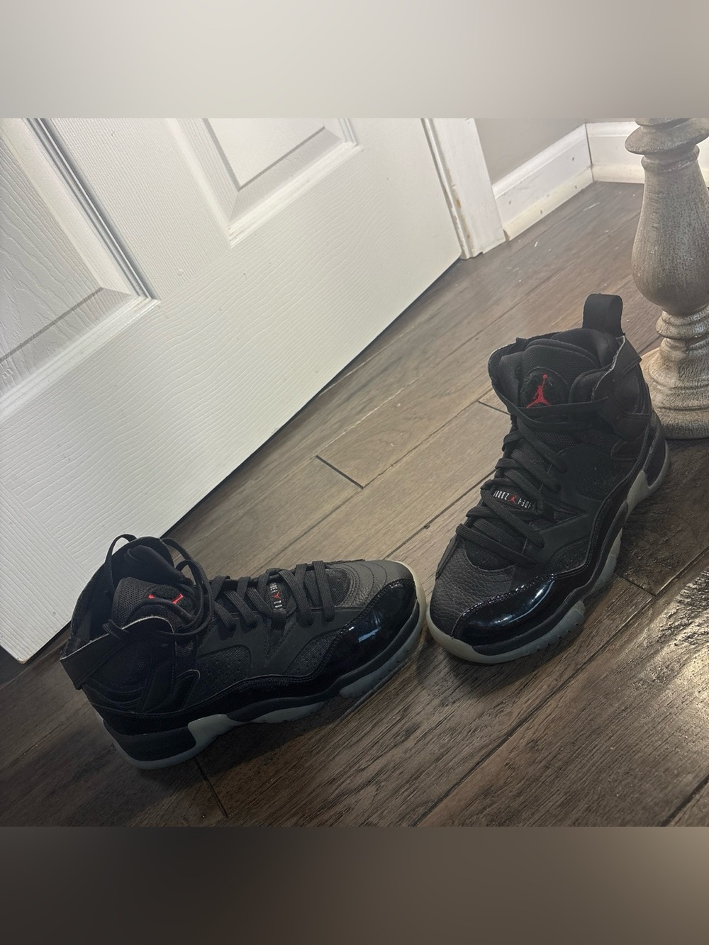 Jordan jumpman two trey black and red Jordan sign size 7